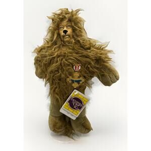 1987 The Wizard Of Oz Cowardly Lion 14" Presents Hamilton Gifts Doll w/Stand{92}